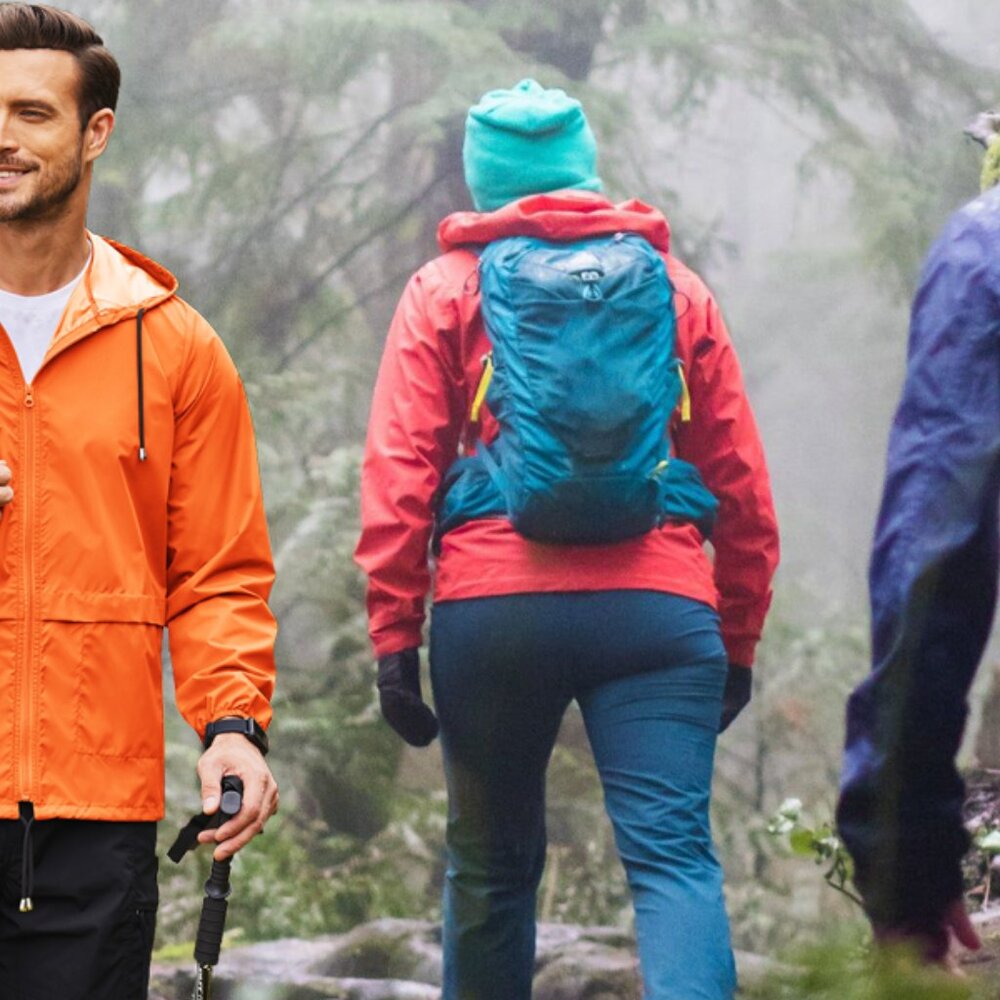 Lightweight Packable Rain Jacket Waterproof Windp… - image 8